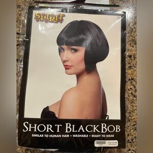 Spirit Sleek Black Bob Wig